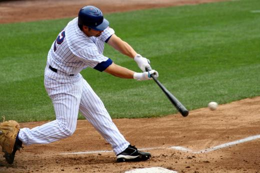 Baselines extend outward from the sides of home plate to the first and third bases.