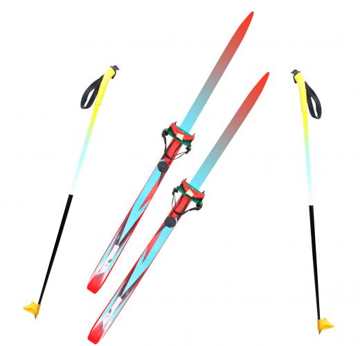 In Nordic skiing, the boots are attached to the ski at the toe area.