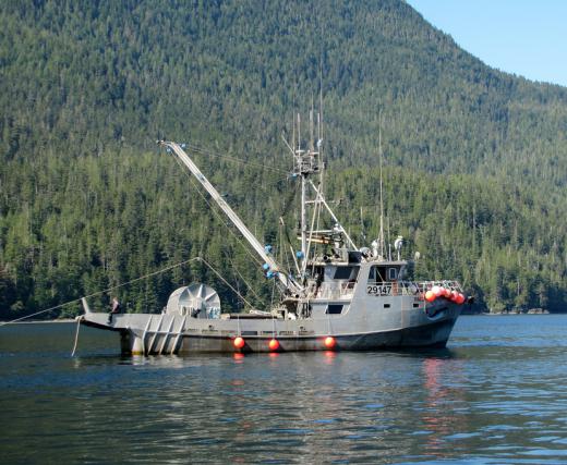 A commercial fishing boat.