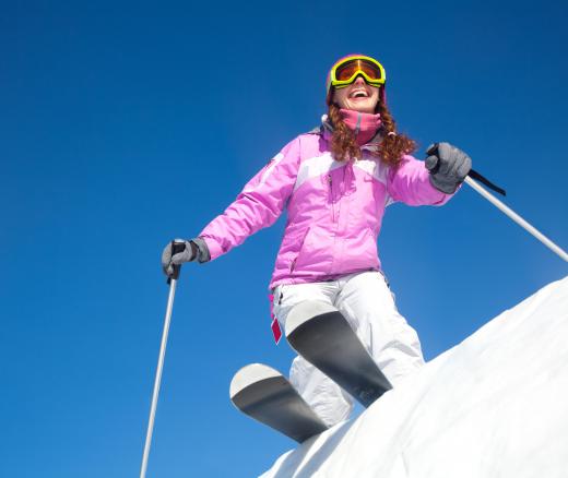 Giant slalom skiing tests skiers' agility as opposed to their speed.