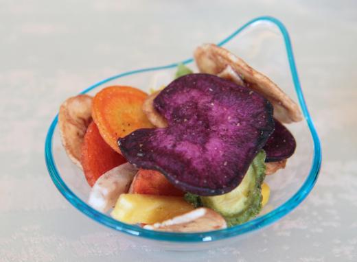 Freeze-dried fruits and vegetables are a great snack to take on a backpacking trip, as they are packed with nutrients and won't spoil.