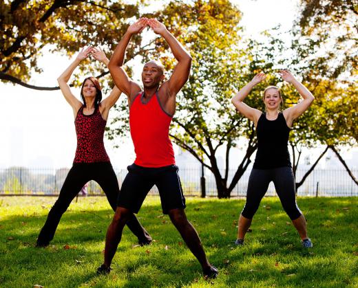 An exercise rotation in circuit training might include jumping jacks.