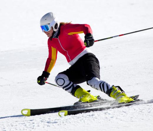 Skiing is a popular snow activity.