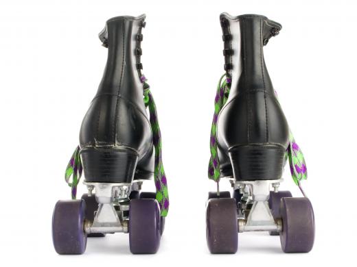 Roller skates are used by players in Roller Derby.