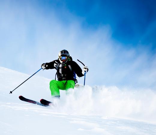 Ski goggles often feature different lenses designed for varying lighting conditions.