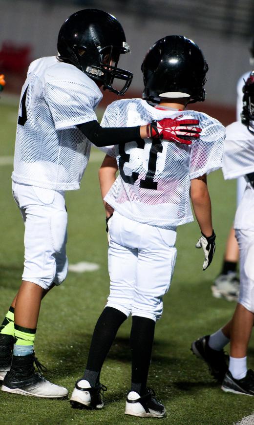 The referee makes sure everyone plays within the rules, including sportsmanship.