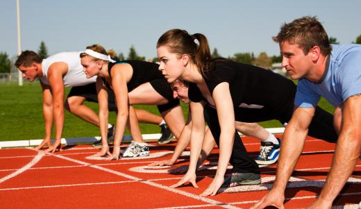 The broad jump is one of several track and field events.