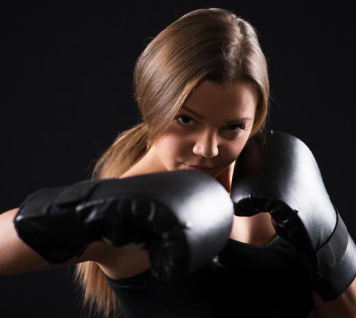 Training gloves may be used for martial arts that involve striking with the hands.