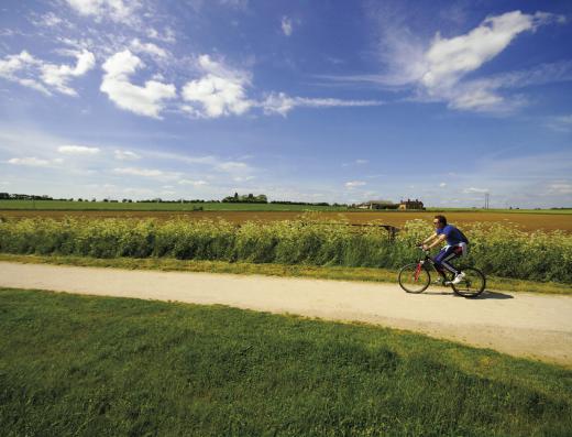 People might bike before work when training for a marathon.