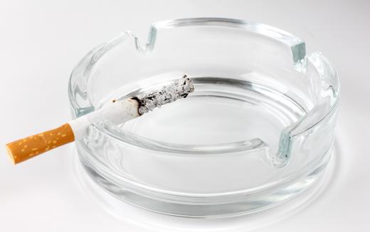 Many people keep ashtrays on their poker tables.