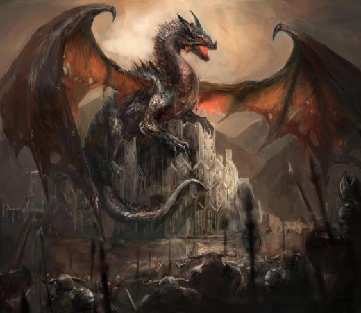 Many role-playing games are set in fantasy worlds full of dragons and magic.