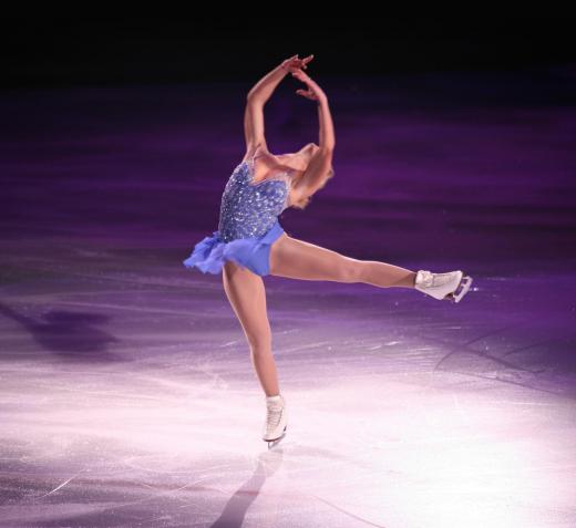 Figure skaters perform a number of moves as part of a set.