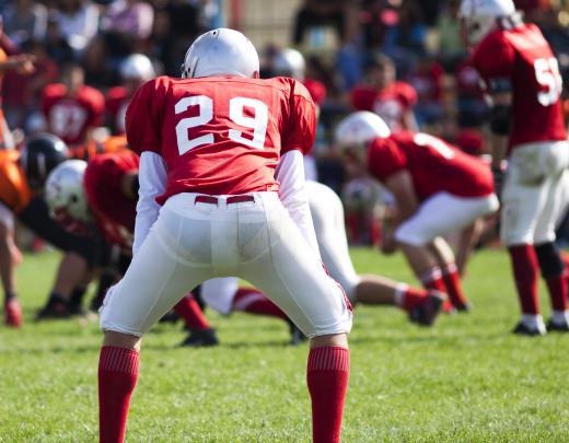 Football teams have 11 players on the field at all times.