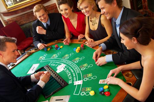 In most casinos, blackjack players are playing against the dealer only.