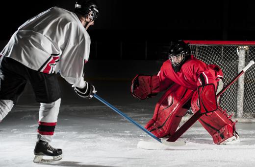 Skates for goaltenders have protective guards on the exterior.