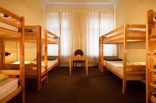 Hostels cost less money than hotels and often attract younger guests, who will most likely be sharing a room with other customers.