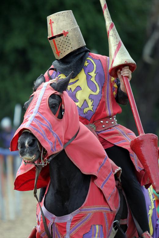 Medieval knights would engage in jousts as both a form of military training and to assert their social rank.