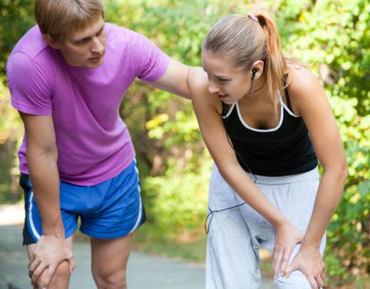 Athletic trainers may help clients with rehab programs following an injury.