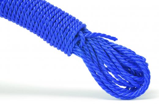 Nylon rope, like that used for a deer hoist.