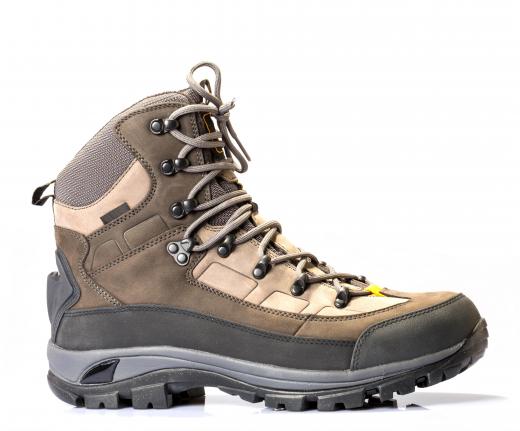 Mountain climbing gear must include a good pair of boots.