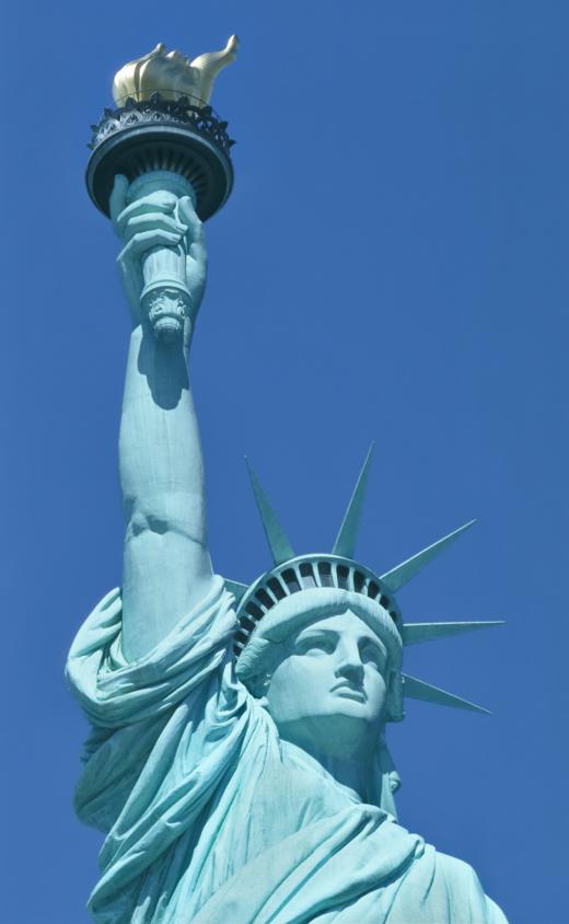 The earliest recorded BASE jump was from the Statue of Liberty.