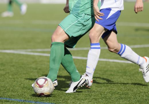 Fullbacks try to defend against the ball making it to their goal.